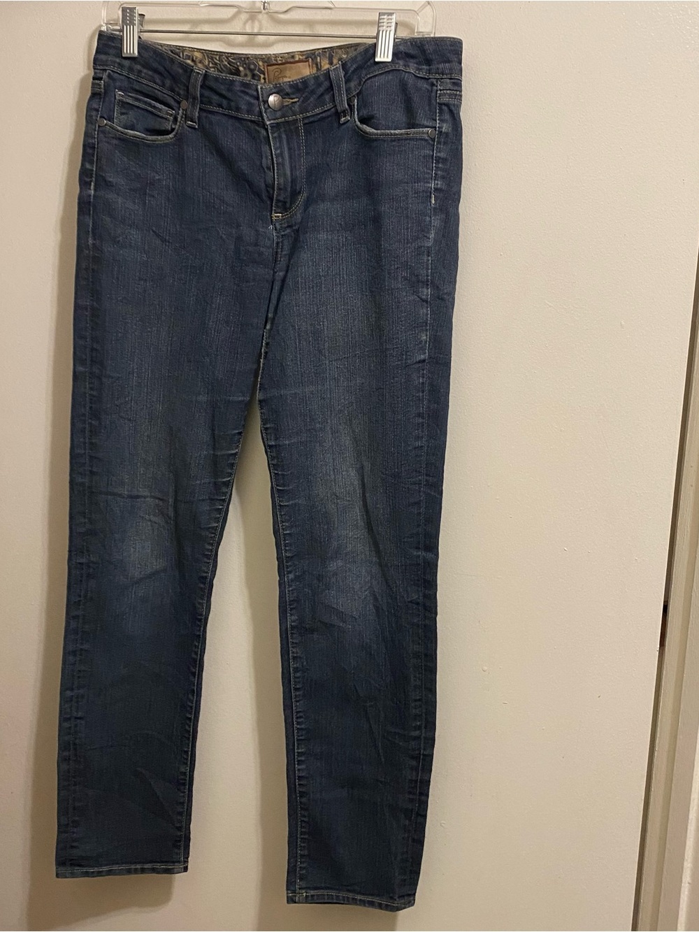 Paige Womens Size 28 31x29 31” Peg Skinny Jeans Blue Denim Cigarette Slim Leg
Ma